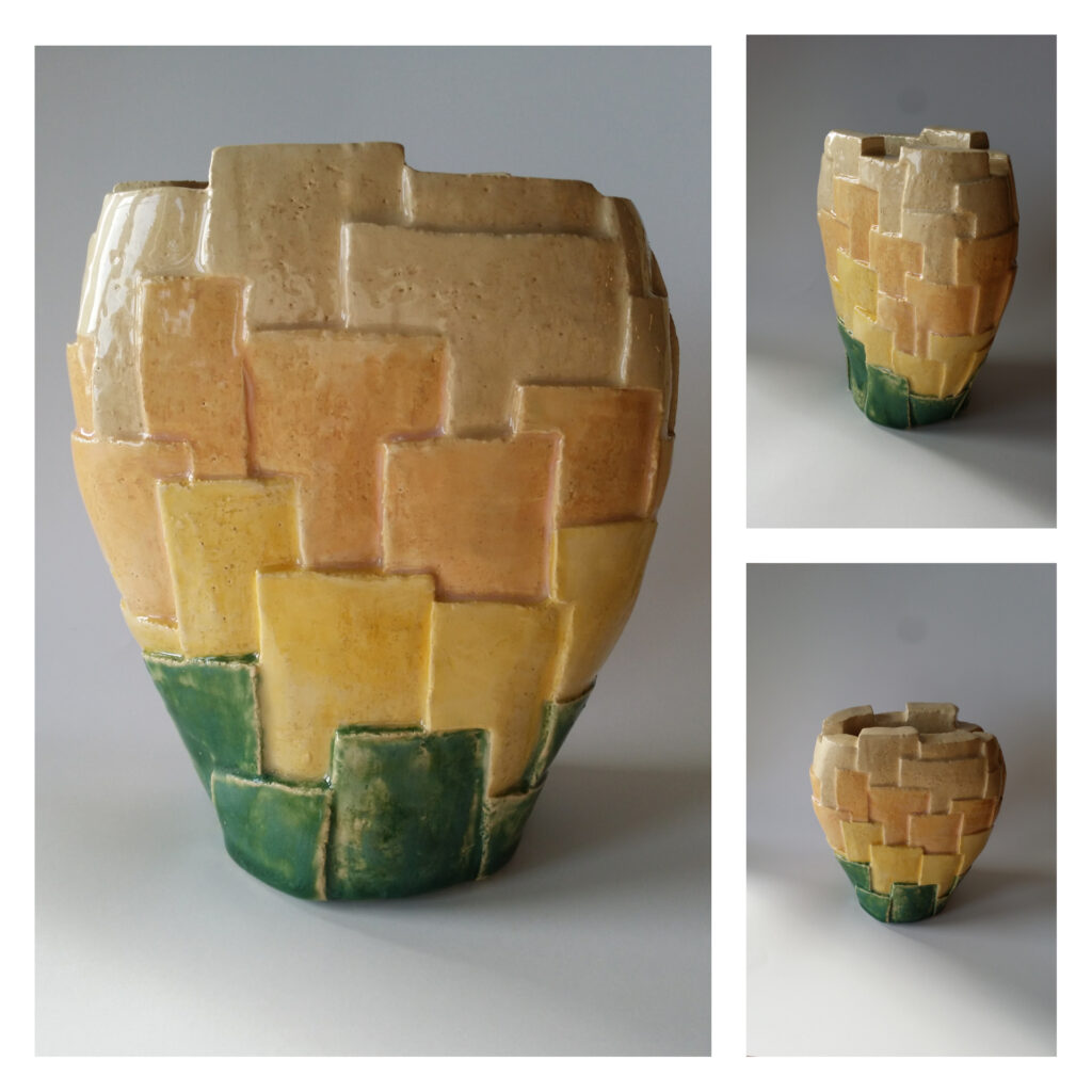 Layered vase